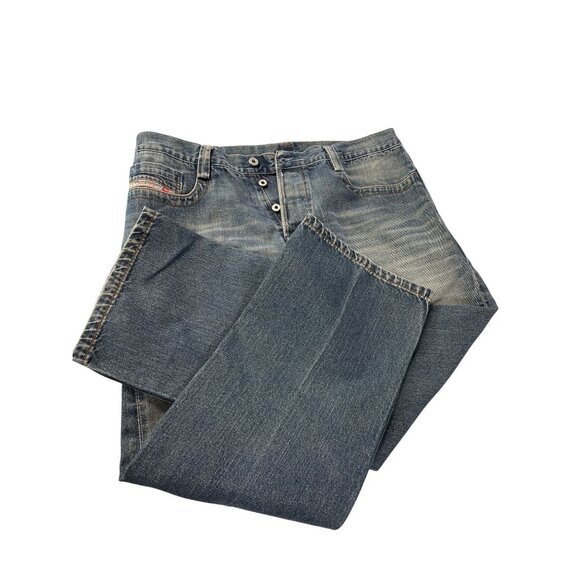 Diesel Industry Mens Y2K Classic Blue Straight Jeans Size 36/28 SKU 9285 - Picture 13 of 13